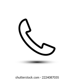 Phone call icon. flat design vector illustration for web and mobile