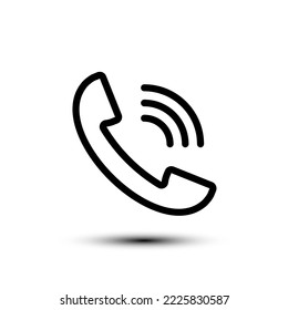 Phone call icon. flat design vector illustration for web and mobile