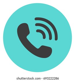 phone. Call. Icon. Flat design