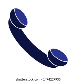 phone call icon. flat illustration of phone call vector icon. phone call sign symbol