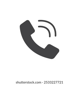Ícone de telefonema Conjunto de estrutura de tópicos simples plana