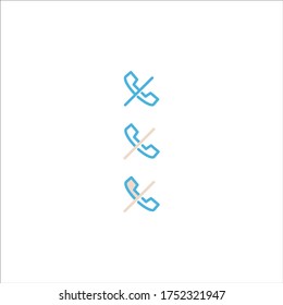 phone call icon flat vector logo design trendy illustration signage symbol graphic simple