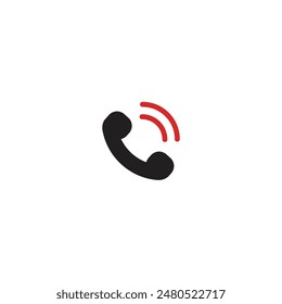 Icono de llamada de teléfono diseño de Vector plano