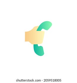 phone call icon in gradient color style