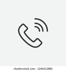 Phone call icon isolated on background. Communication symbol modern, simple, vector, icon for website design, mobile app, ui. Vector Illustration