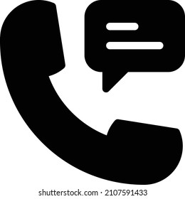 phone call Icon isolated on white background. Vector illustration. Eps10. Vector icon for website design and app
