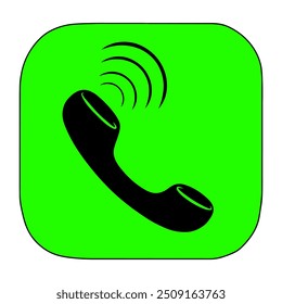 Icono de llamada telefónica aislado en fondo png transparente. Vector