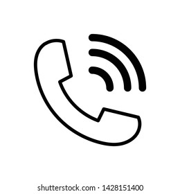 Phone call icon isolated for web and mobile.Ring icon.