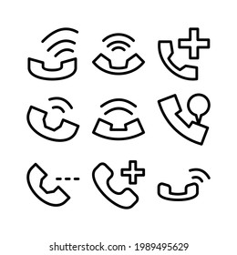 phone call icon or logo isolated sign symbol vector illustration - Collection of high quality black style vector icons
