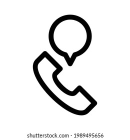 phone call icon or logo isolated sign symbol vector illustration - high quality black style vector icons
