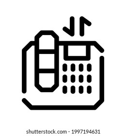 phone call icon or logo isolated sign symbol vector illustration - high quality black style vector icons

