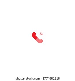 Phone call icon logo vector template