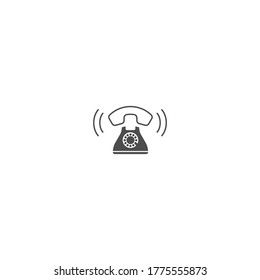 Phone call icon logo vector template