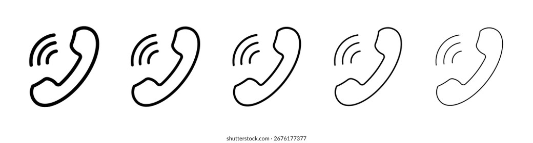 Phone call icon for mobile concept and web design.