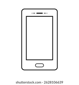 Phone call icon. mobile icon outline. Telephone symbol vector illustration.