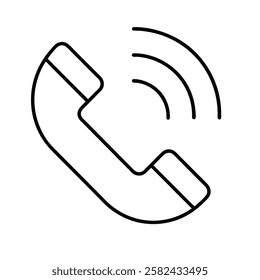 Phone Call icon on white background.