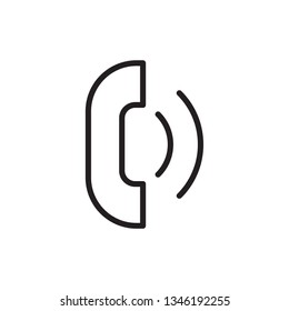 phone call icon outline 
