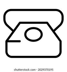 Phone call icon outline vector. Sos emergency. Firefighter safety