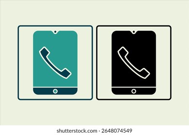 ícone de chamada telefônica. ícone relacionado a elementos de UI. adequado para web site, aplicativo, interfaces de usuário, elemento, imprimível etc. estilo de ícone sólido. design vetor simples editável