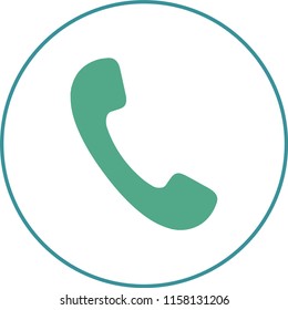 "Phone or call icon representing communication and contact