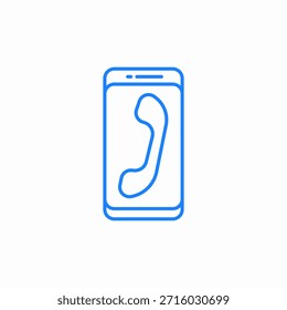 Vector de signo de icono de llamada telefónica