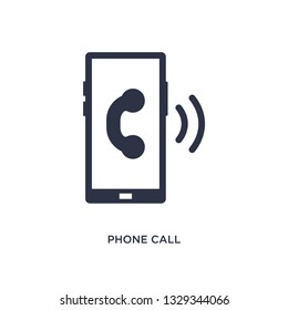 phone call icon. Simple element illustration from customer service concept. phone call editable symbol design on white background. Can be use for web and mobile.