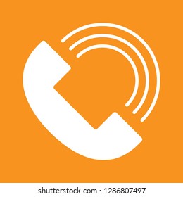 Phone, call icon, stock vector illustration, EPS10.