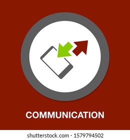 phone call icon, phone symbol - communication icon, mobile illustration