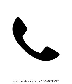 Phone call icon symbol isolated on white vector illustration eps 10