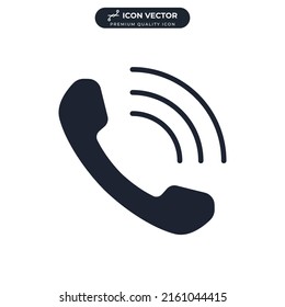 Phone call icon symbol template for graphic and web design collection logo vector illustration