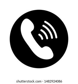 Phone Call icon symbol vector on white background. vector illustration.