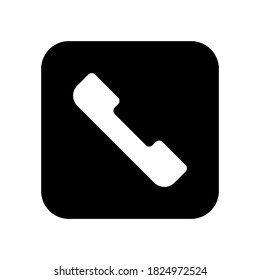 Phone call icon symbol vector on white background