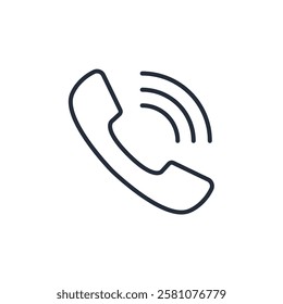 Phone call icon symbol vector sign isolated on white background illustration for graphic and web design