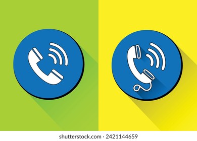 
Phone call icon. Telephone icon symbol. vector illustration