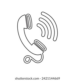 
Phone call icon. Telephone icon symbol. vector illustration