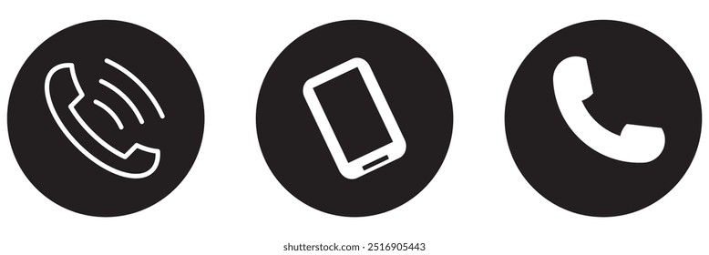Phone call icon. Telephone icon symbol. Vector illustration