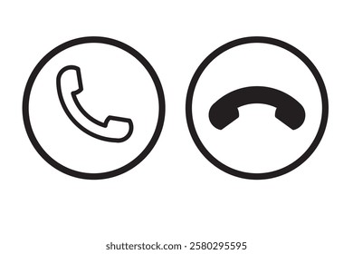 Phone call icon. Telephone icon symbol. Vector illustration