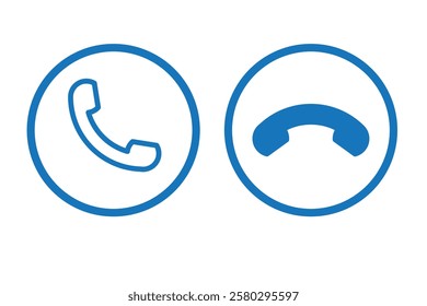 Phone call icon. Telephone icon symbol. Vector illustration