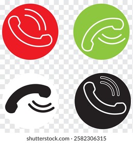 Phone call icon. Telephone icon symbol. Vector illustration