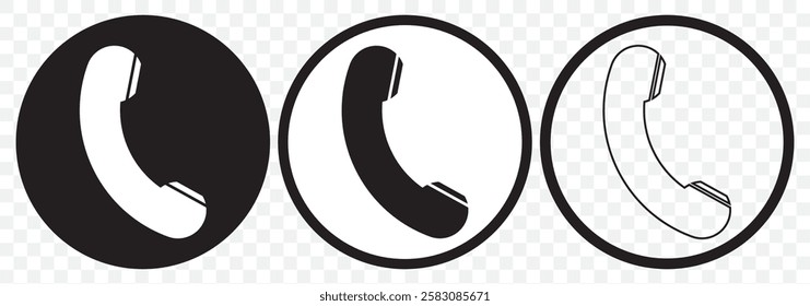 Phone call icon. Telephone icon symbol. Vector illustration. Phone call icon vector isolated on white background. Call icon in a flat style. Trendy telephone template for web site, sign. Eps 10.