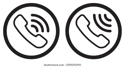 Phone call icon. Telephone icon symbol. Vector illustration. EPS 10.
