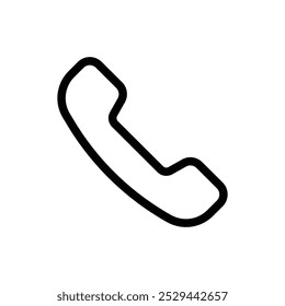 phone call icon Thin outline art symbol