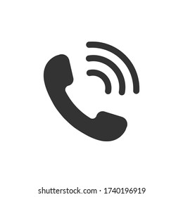 Phone call icon in trendy flat style isolated on white background. Telephone symbol. Vector illustration eps 10