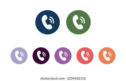 Phone call icon. Phone icon in trendy flat style