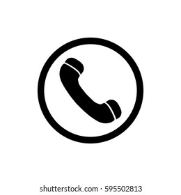 Phone call icon in trendy flat style isolated on white background. Vector illustration, EPS10.