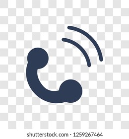 Phone call icon. Trendy Phone call logo concept on transparent background from Communication collection