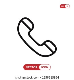 Phone call icon vector