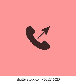 Phone call icon vector