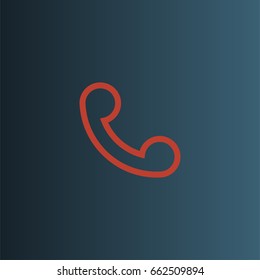 Phone call icon vector
