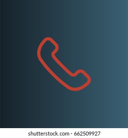 Phone call icon vector